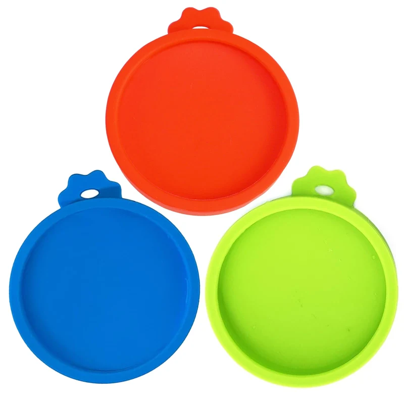 Yobbai - Lot de 3 Couvercles en Silicone pour Boîtes de Nourriture pour Chat | Sans BPA et Lavables au Lave-vaisselle