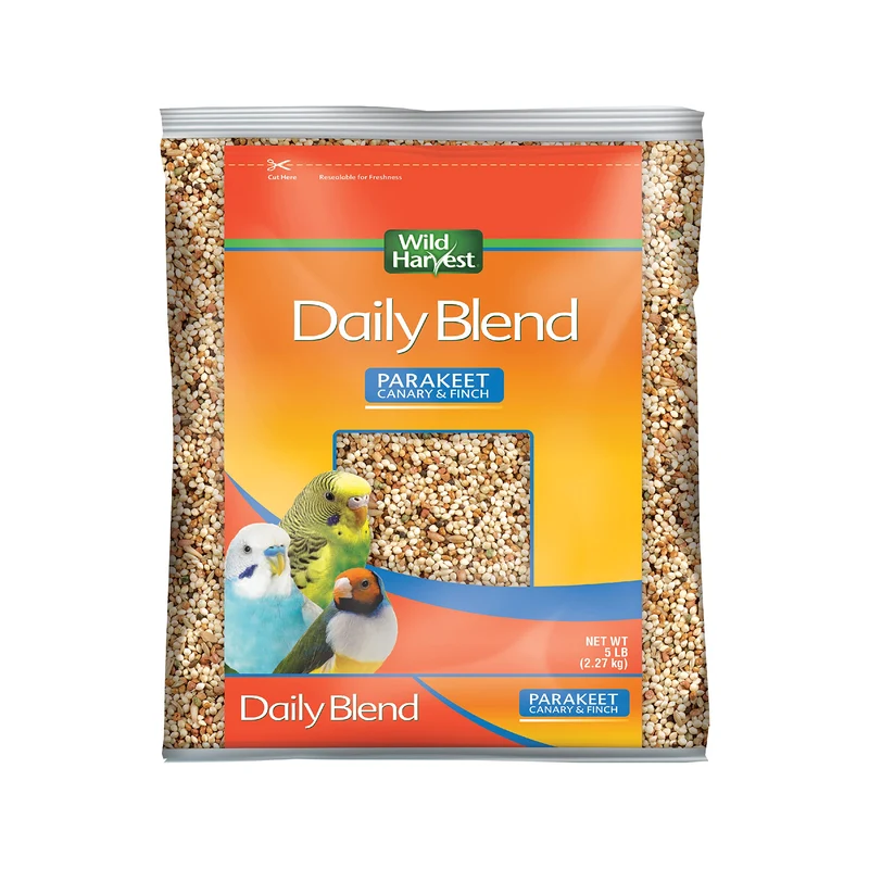 Wild Harvest Daily Blend – Nourriture complète pour Perruche, Canari et Pinson – 2,27 kg