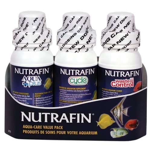 Assortiment de produits Aqua Plus, Cycle et Waste Control Nutrafin - 3 x 120 ml
