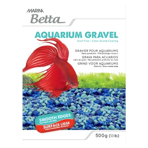 Gravier Marina Betta - Bleu en trois tons - 500 gr (1,1 lb)