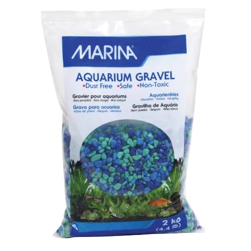 Gravier décoratif Marina - Trois tons de bleu
