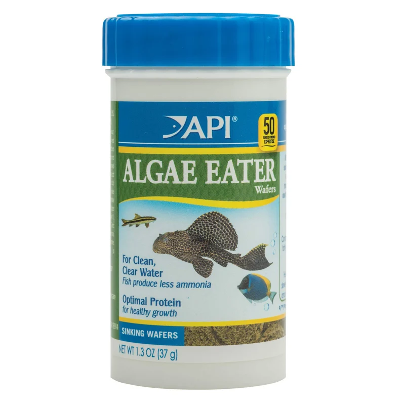 API – Gaufrettes Mangeuses d’Algues pour Poissons, Nourriture Complète 1,3 oz (37 g)