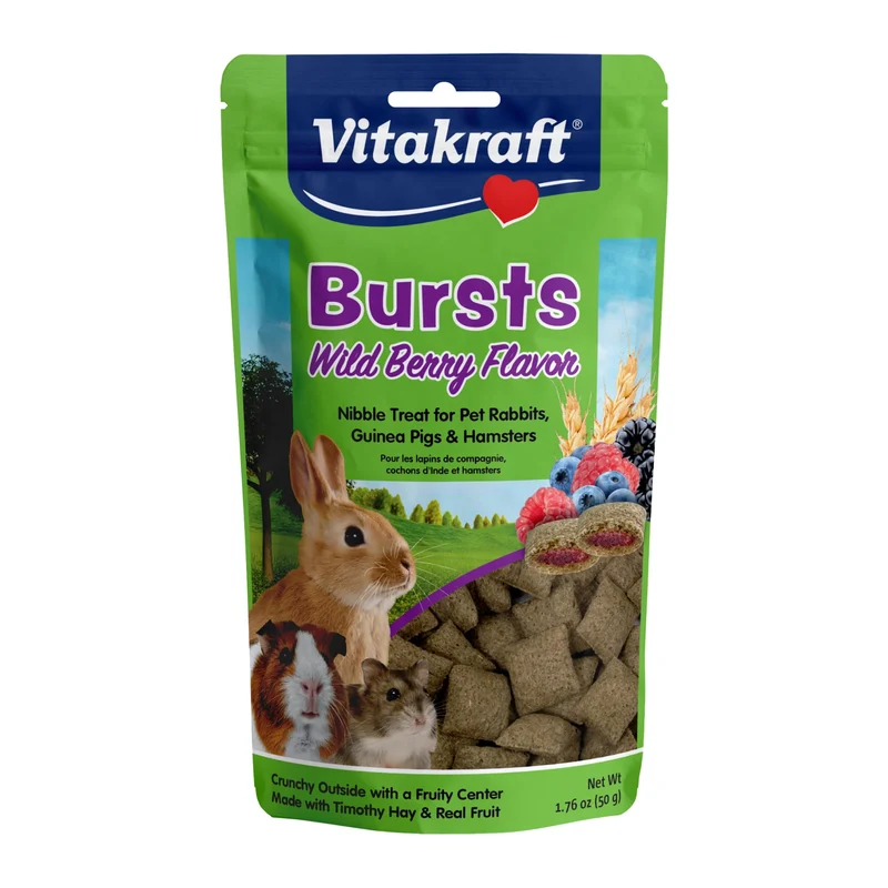 Vitakraft Bursts – Friandises Petits Animaux Saveur Fruits Sauvages, 50 g