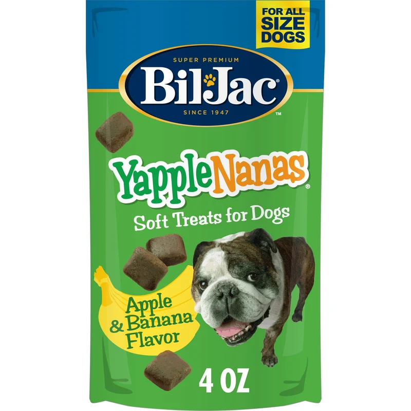 Bil-Jac Yapple-Nanas Friandises pour Chien – Saveur Pomme et Banane, 4 oz