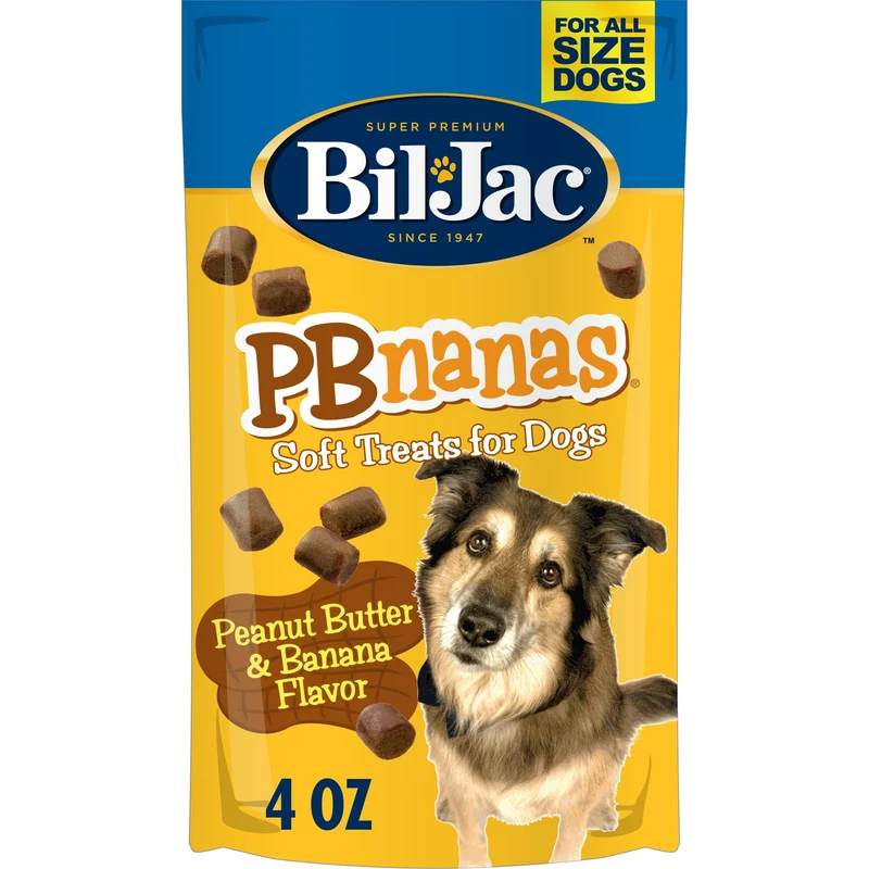 Bil-Jac PB-Nanas Friandises pour Chiens – Texture Molle et Saveurs Naturelles, 4 onces
