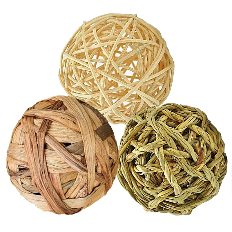 SunGrow – Lot de 3 Balles Croquage pour Lapins et Petits Animaux