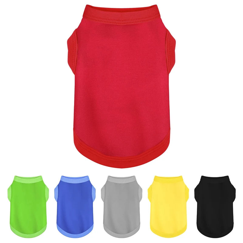 Paiaite – Chemises sans manches en coton respirant pour chien rouge, style et confort pour petits et moyens chiens