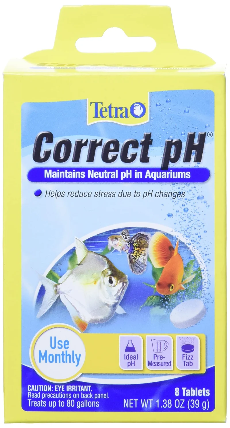 Tetra Correct pH Tablettes – Maintien du pH de l’eau d’aquarium, 8 comprimés