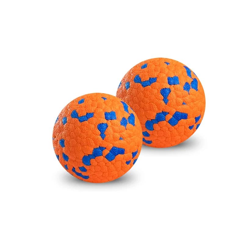 Trustic Balle en mousse 3 pouces – Jouet durable pour chiens moyens et grands, orange (lot de 2)