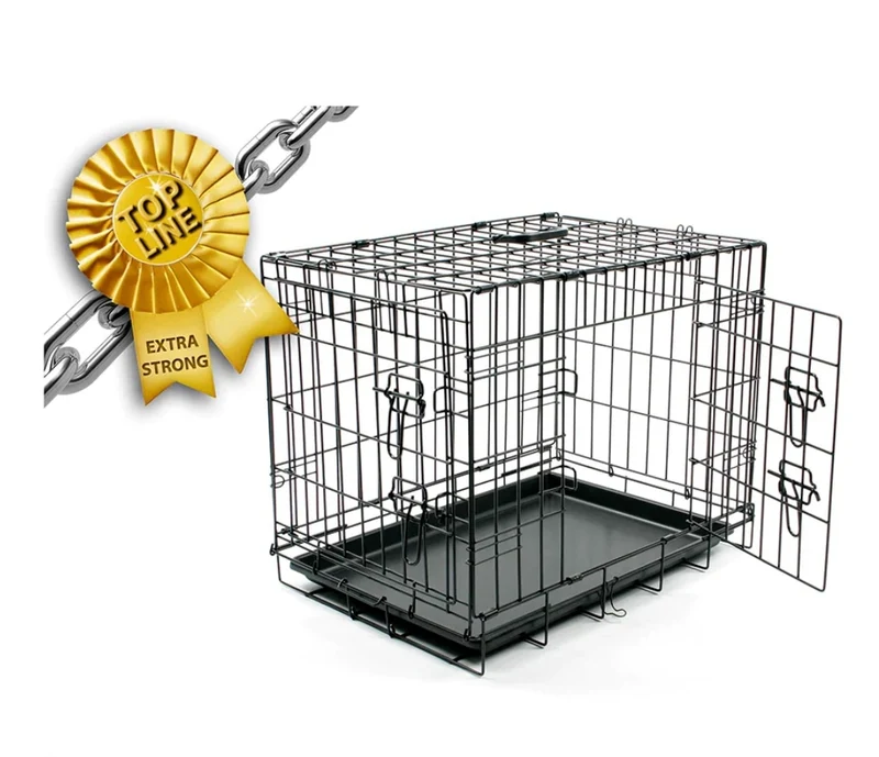 Cage grillagée noire S 63x43x49 cm