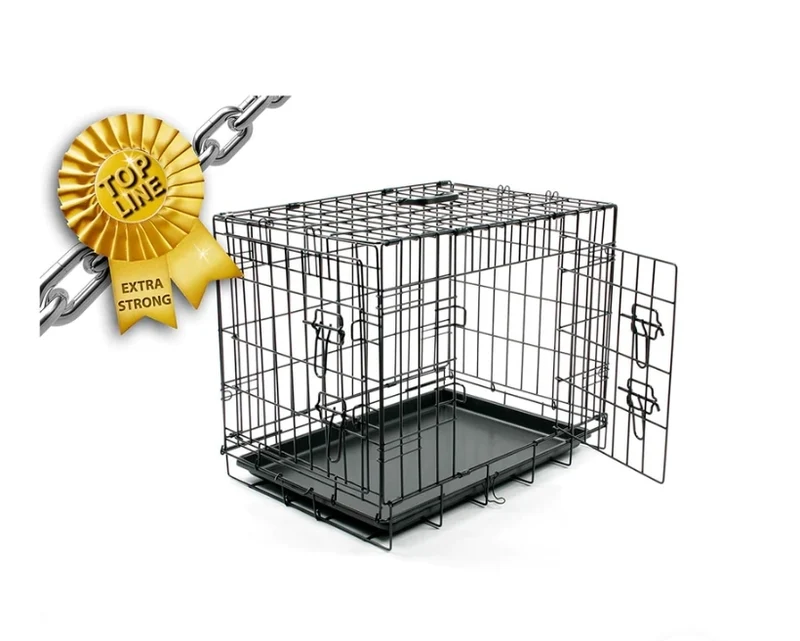 Duvo+ Cage grillagée noir XL 107x77x71 cm