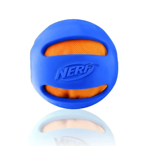 Balle à mâcher Nerf Dog, bleue, 10,2 cm (4 po)