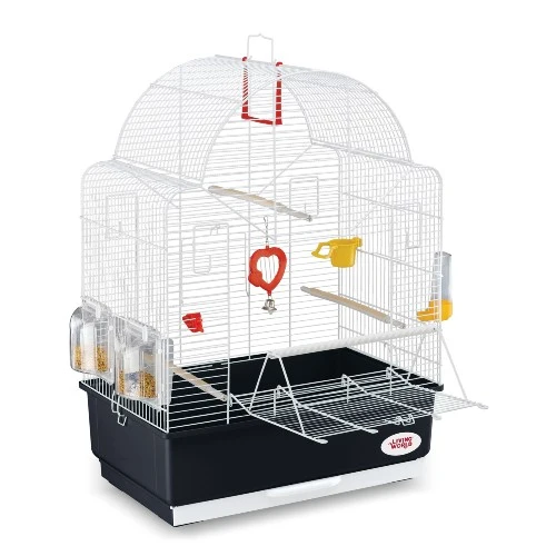 Cage Dorm Living World pour petits oiseaux - l. 49,5 x P. 30 x H. 69 cm (19,5 x 11,8 x 27,2 po)