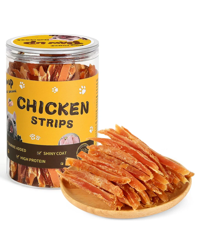 PAWUP Friandises de poulet séché pour chiens — Protéines élevées, faible gras, récompenses d'entraînement, 12,5 onces