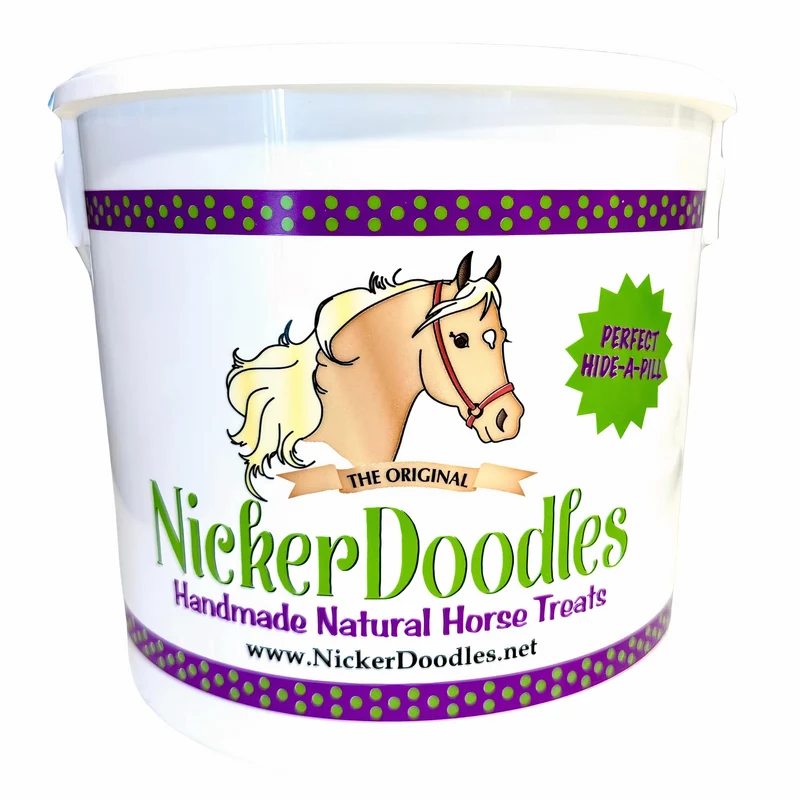 Friandises NickerDoodles pour Cheval — Pot 1 livre, Donnez Médicaments Facilement et Motivez l’Entraînement