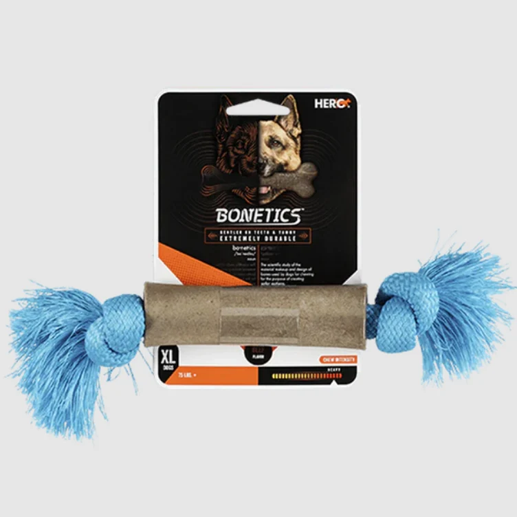 Jouet à mâcher pour chien Hero Bonetics XL, saveur de boeuf