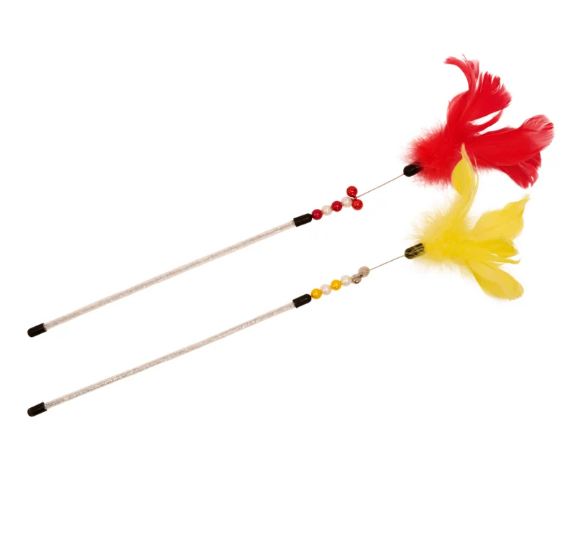 Bud'z Jouets pour chat - Plumeaux - Chardonneret 35 cm