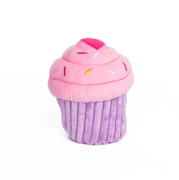 Jouet pour chien peluche Zippy Paws - Cupcake rose