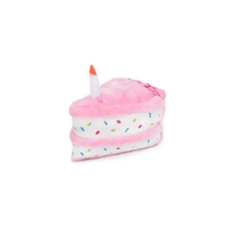 Jouet pour chien peluche Zippy Paws - Gâteau rose