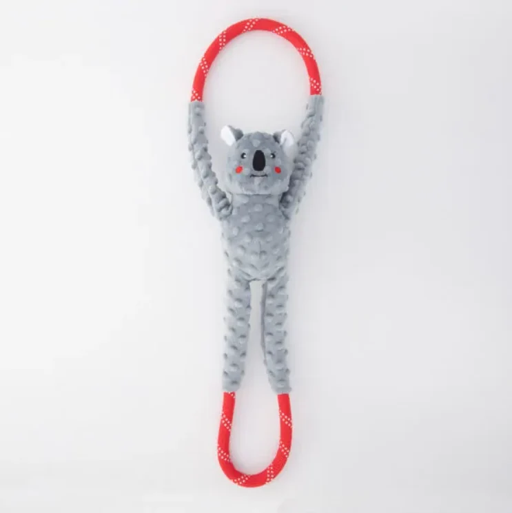 Jouet pour chien peluche Zippy Paws - Rope tugz Koala