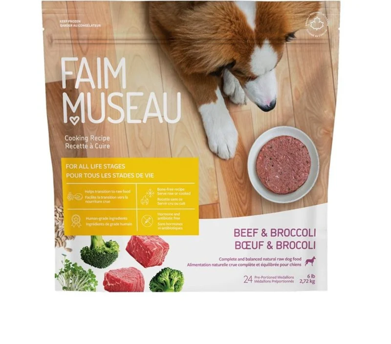 Nourriture crue pour chien Faim Museau - Bœuf & Brocoli