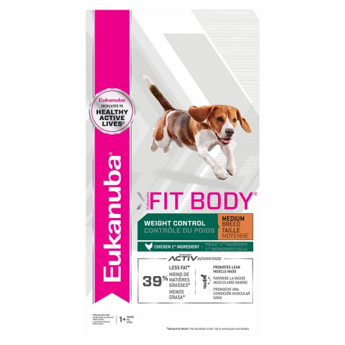 Nourriture Eukanuba - Contrôle de poids - Race moyenne - 28lb