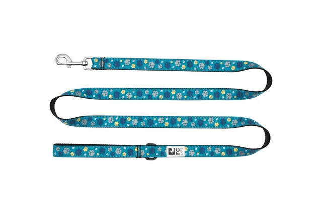 Laisse RC Pet - Traces de pas turquoises