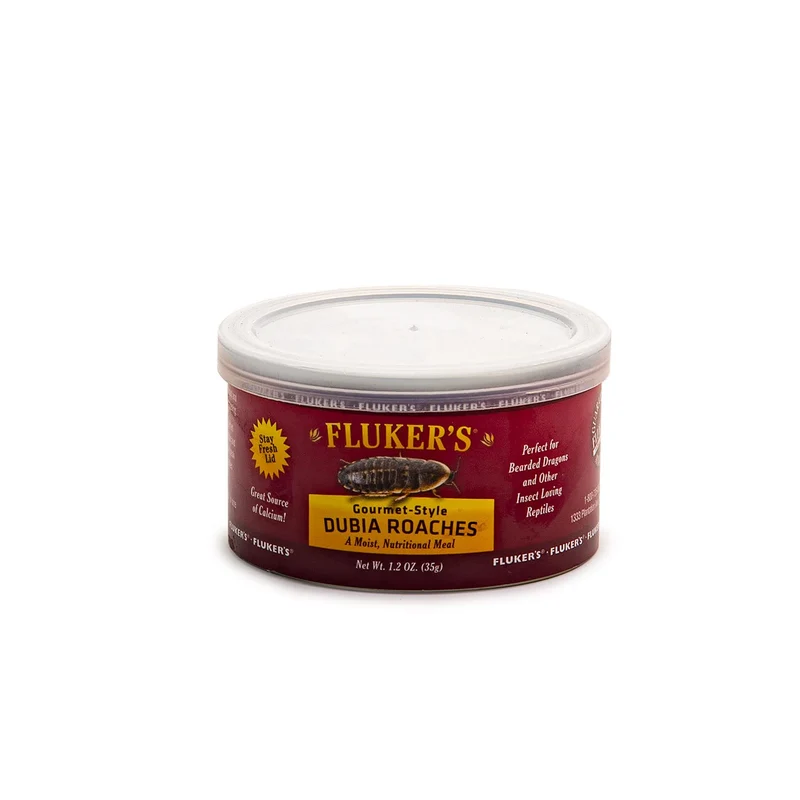 Fluker's Nourriture en conserve Gourmet pour Reptiles, Poissons, Oiseaux et Petits Animaux – Dubia Roaches, 1,2 oz