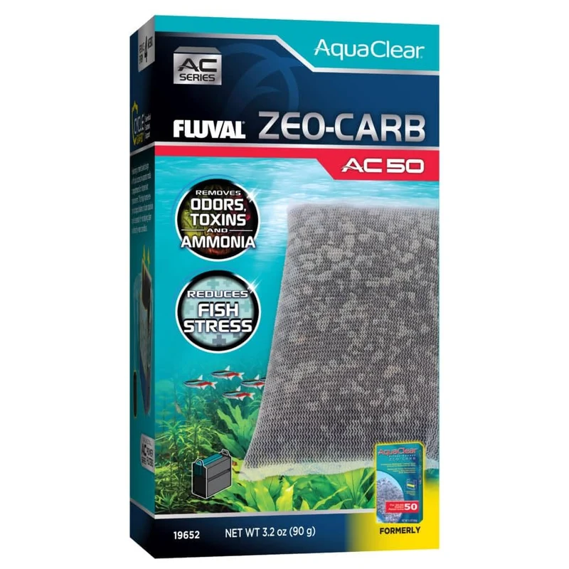 Fluval Zeo pour filtre AC50 – 3,2 oz / 90 g – Eau plus limpide et habitat sain