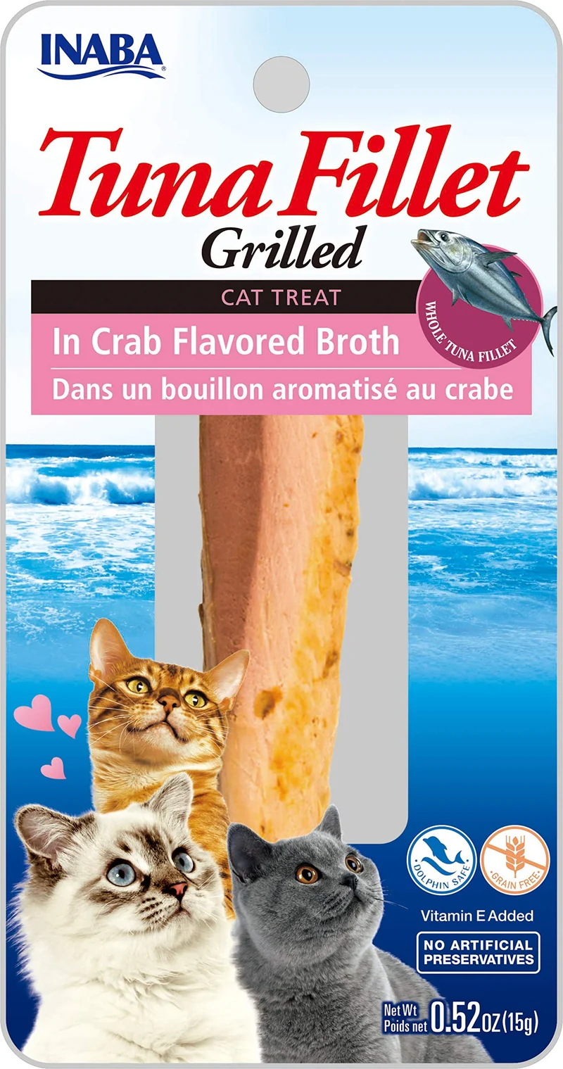 INABA Ciao Grilled – Friandise pour chat avec vitamine E, 0,5 oz, taille unique
