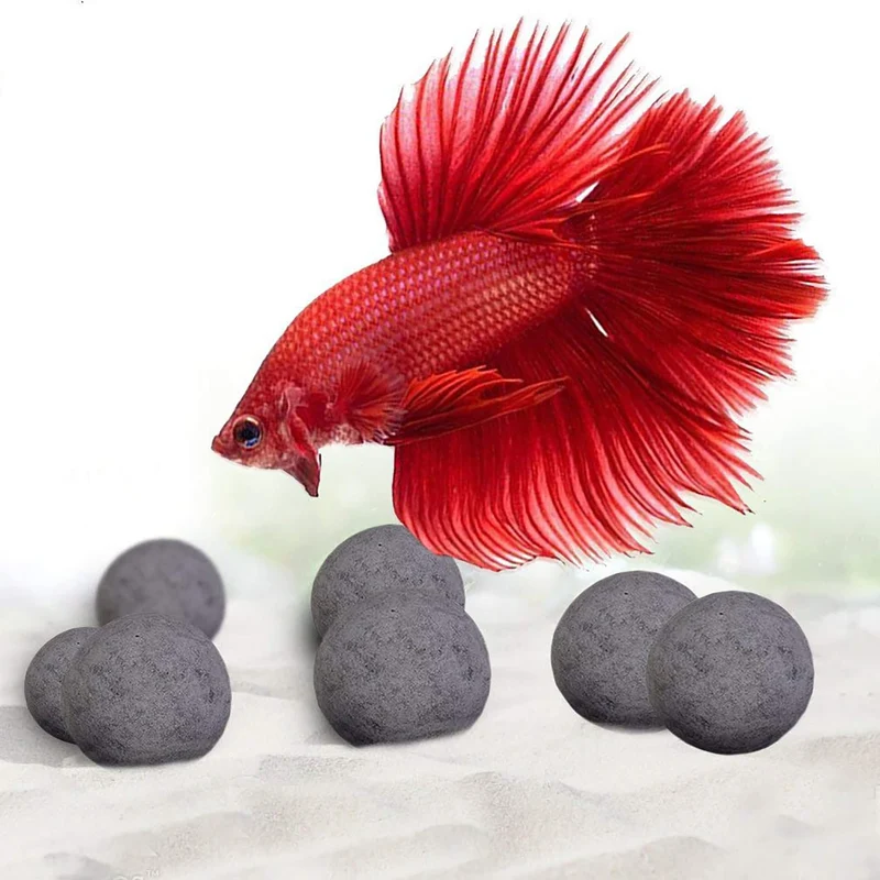 SunGrow Betta Balls – Boules d’eau équilibrantes pour Bettas, 30+ éléments, décor d’aquarium, 10 pièces