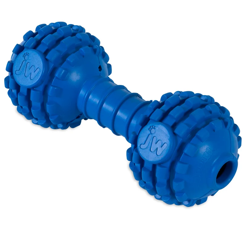 JW Pet Chompion Heavyweight – Jouet à mâcher robuste pour grands chiens – Couleurs variées