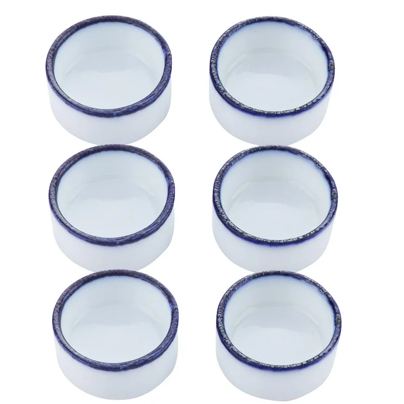 DQITJ - 6 Bols d'Eau Miniatures en Céramique pour Araignées, Tarentules et Petits Reptiles