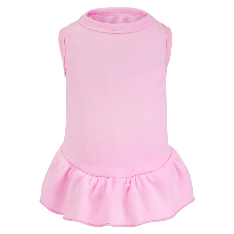 Choyaxo – Robe sans manches pour petit chien et jupe pour chat rose, taille Small