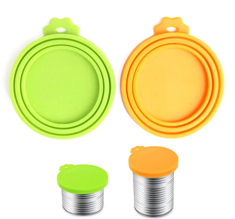 Comtim Couvercles silicone universels pour nourriture chien et chat