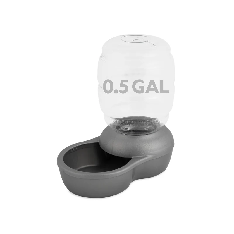 Petmate Replendish – Distributeur d’eau par gravité 0,5 galon, sans BPA, filtre charbon inclus