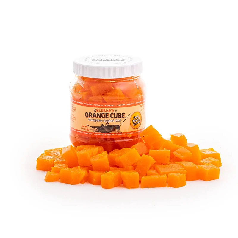 Fluker's Orange Cube – Alimentation complète pour grillons et insectes, vitamines et hydratation, 170 g