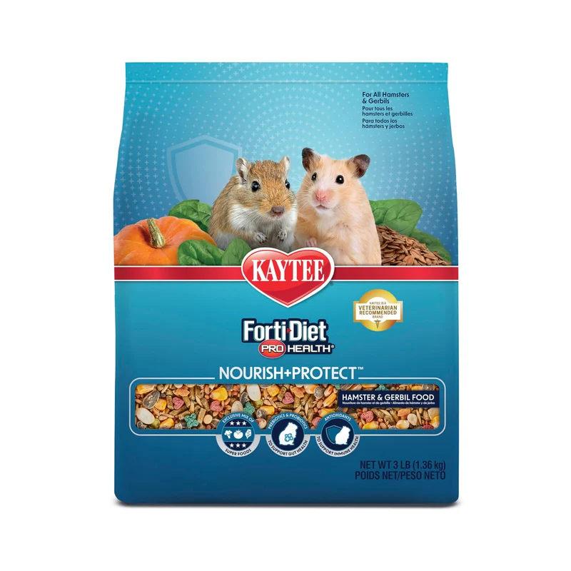 Kaytee Forti-Diet Pro Santé Nourrir et Protéger – Alimentation complète pour hamster et gerbille (3 livres)