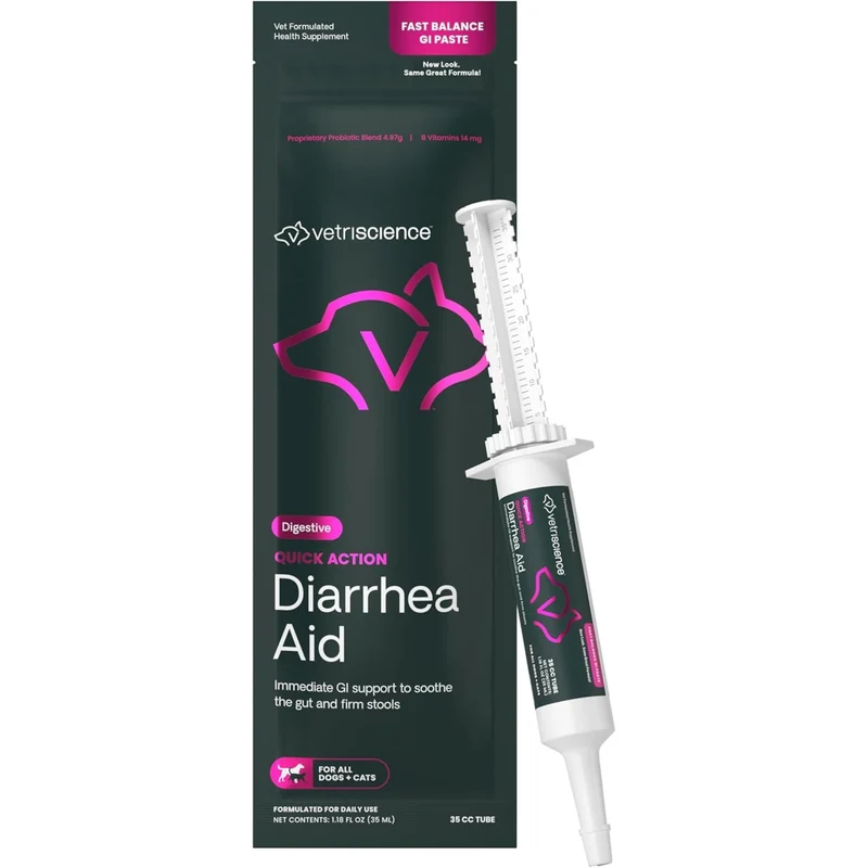 VETRISCIENCE Pâte Aide Diarrhée – Probiotiques & Vitamines B, Soutien Digestif rapide pour Chiens et Chats