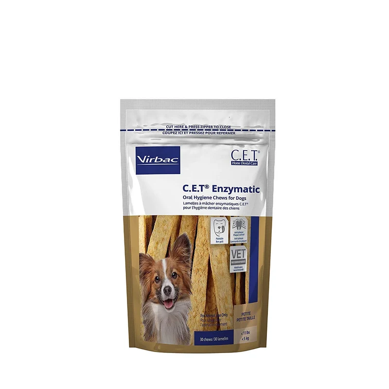 Virbac C.E.T. Friandises dentaires enzymatiques – Petit Chien, 30 bouchées