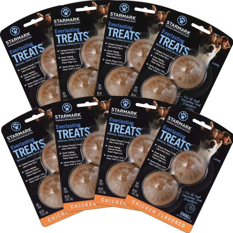 Starmark Friandises Dentaires Everlasting Petites – Poulet, 2 pièces (8 paquets)