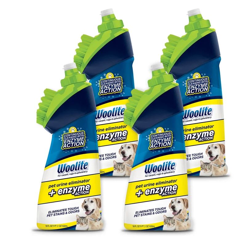 Éliminateur Woolite d’urine pour animaux Bissell avec tête-brosse – Lot de 4 (3773L)