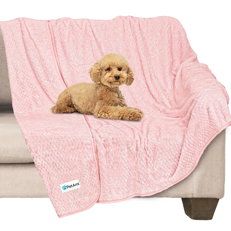 PetAmi Couverture Imperméable pour Chien – 40x60 cm, Rose, Protège-Meubles