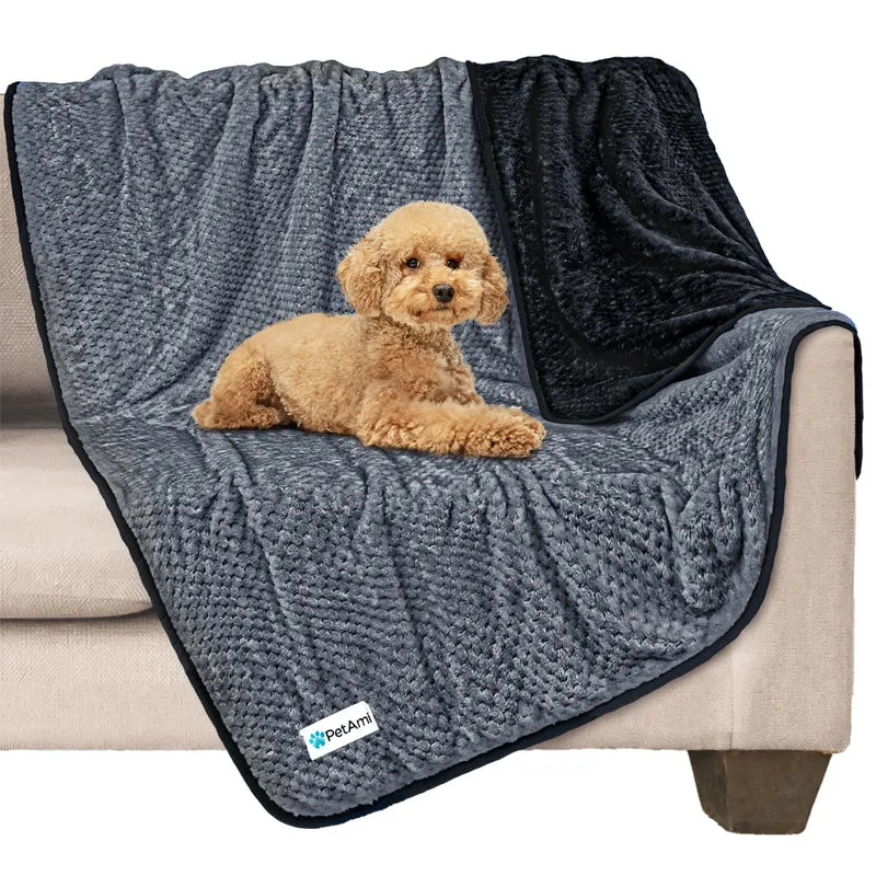 PetAmi Couverture Imperméable pour Chien et Chat – 40x60 cm, Protège Canapé et Literie, Réversible et Lavable