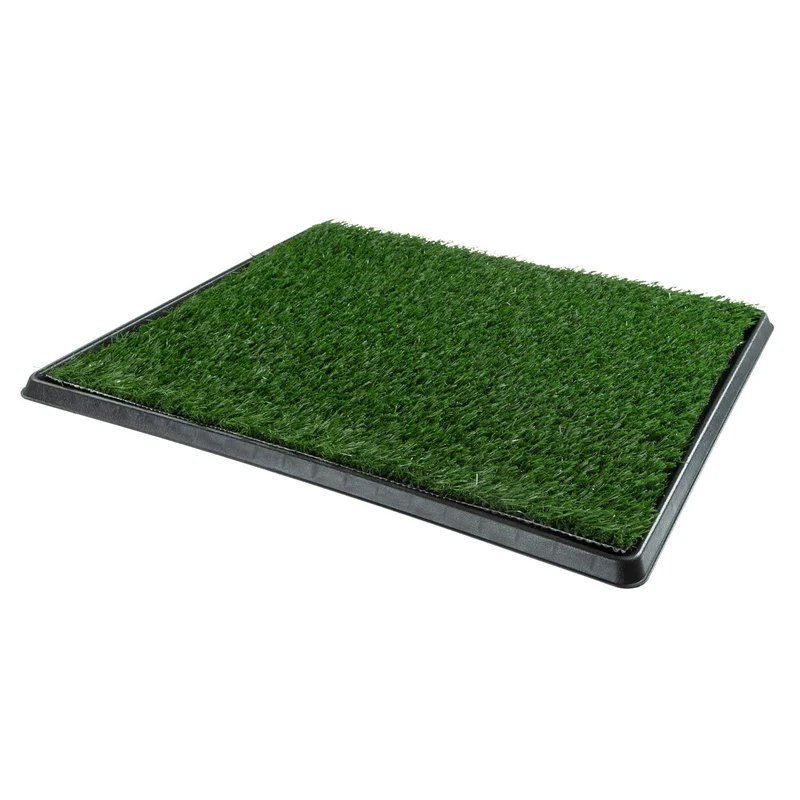 PETMAKER Tapis-pipi Gazon Artificiel avec Bac – Entraînement Chiots, Intérieur/Extérieur, 16x20 pouces