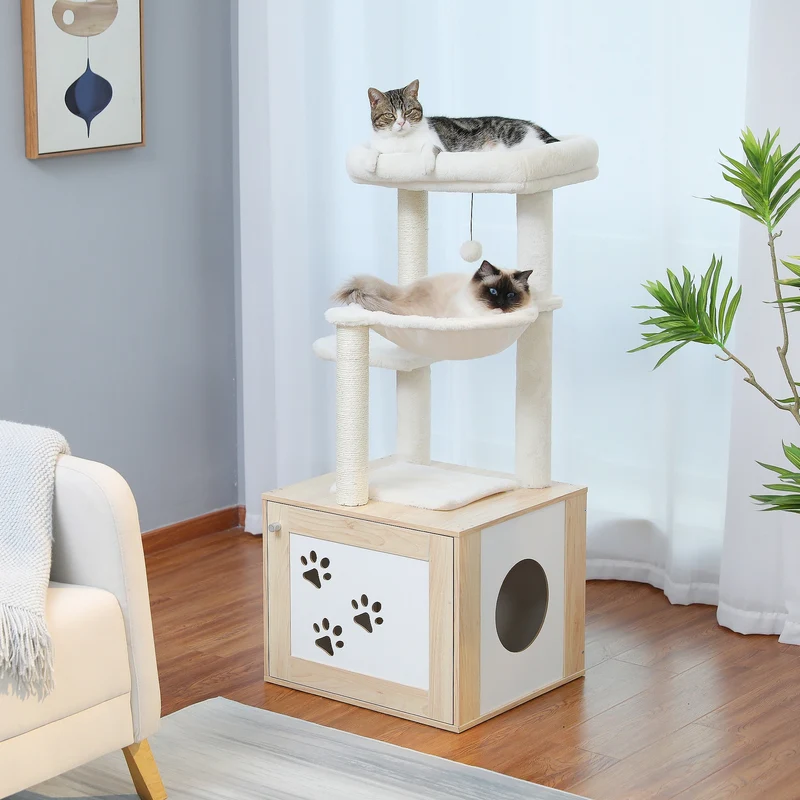 Arbre à chat en bois - Mon repos