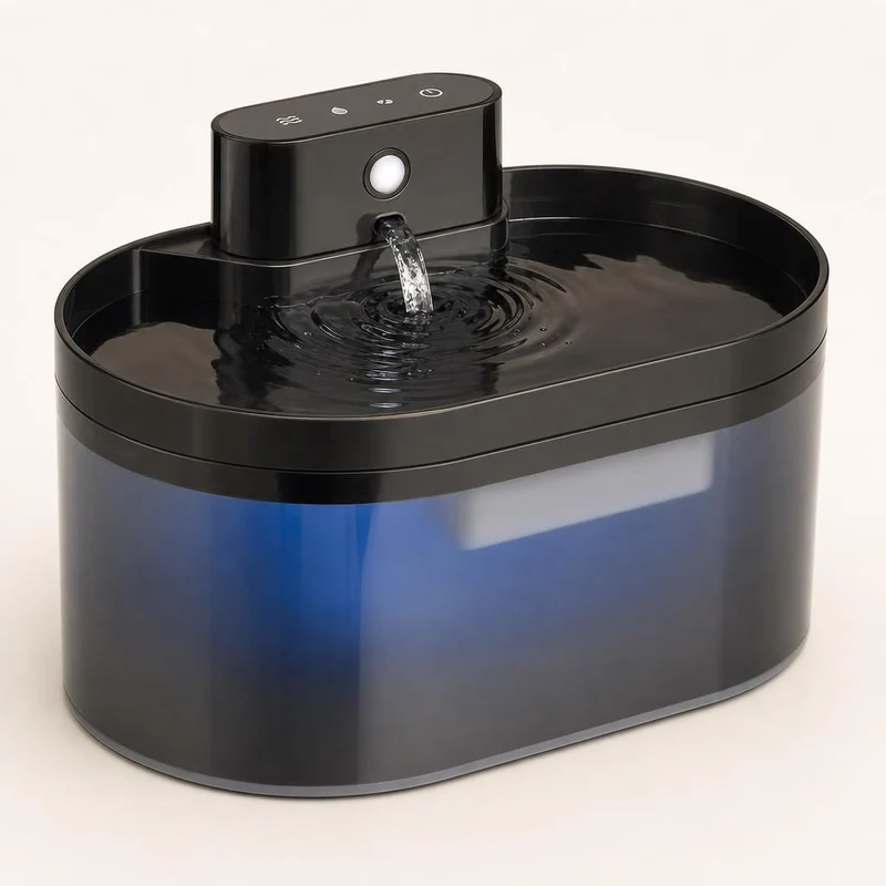 Fontaine a eau chat sans fil avec capteur de mouvement — Numa