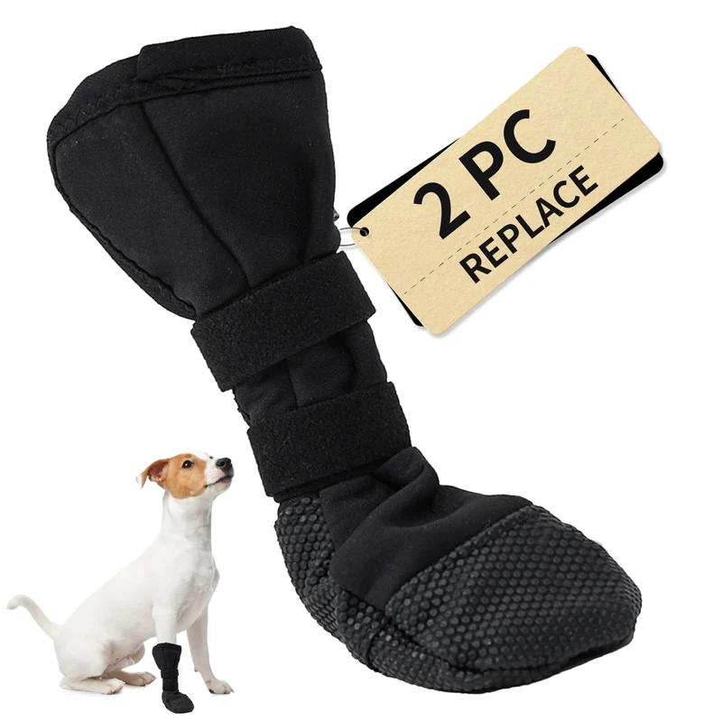 Snugrance Bottes de récupération pour pattes de chien – anti léchage, antidérapantes, deux sangles ajustables (XL) | Ensemble de deux bottes