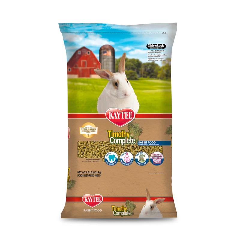 Kaytee Timothy Complete – Nourriture Lapin au Foin de Timothy, Haute Fibre et Santé Dentaire
