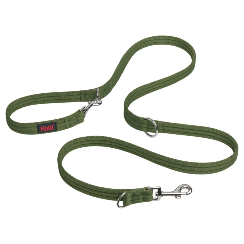 Halti Laisse d'Entraînement Double Extrémités – Anti-Tir, Légère et Durable, 2 m (Vert Forêt)